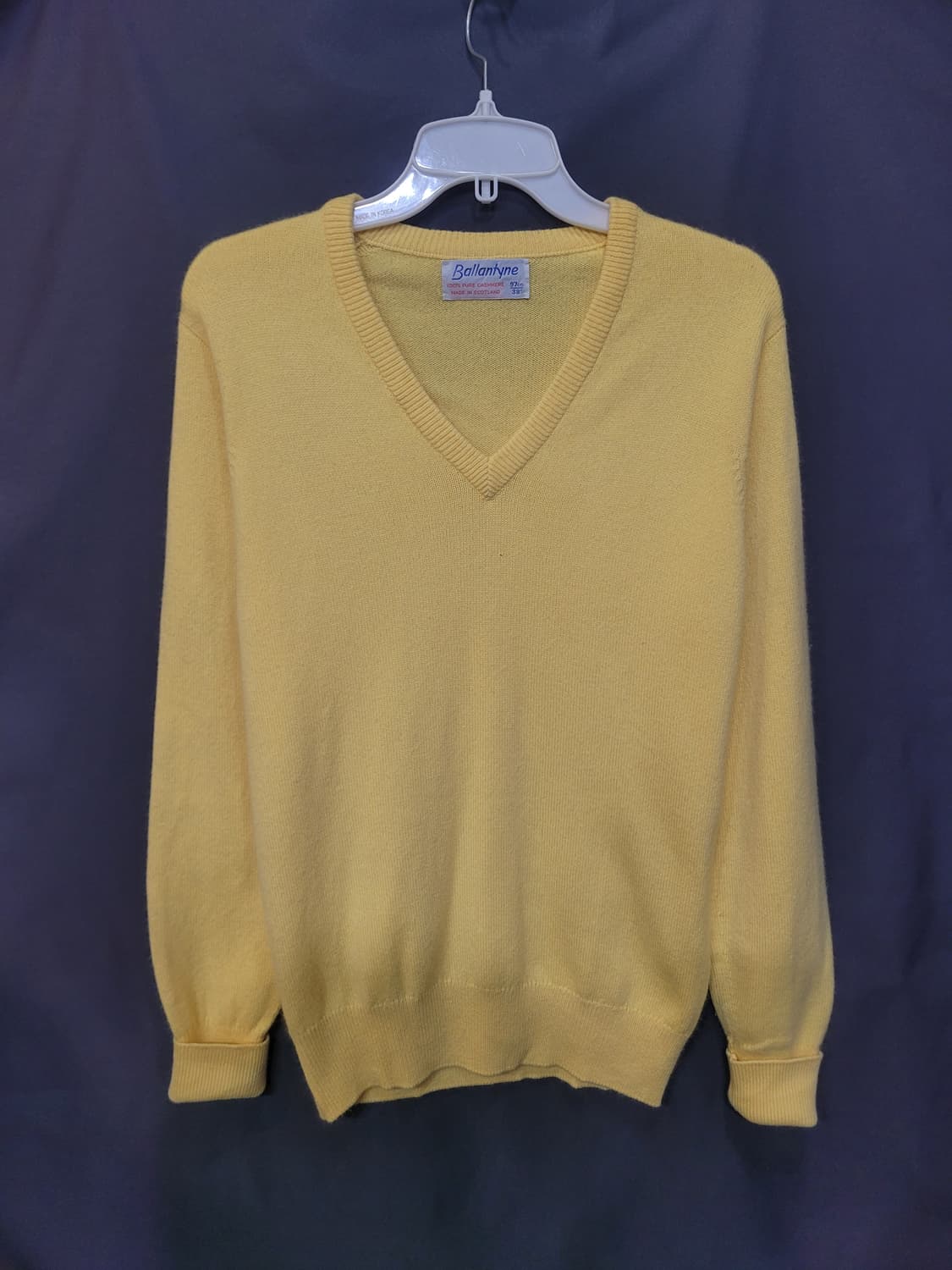 BALLANTYNE 발란타인 빈티지 캐시미어 브이넥 니트 상품이미지1