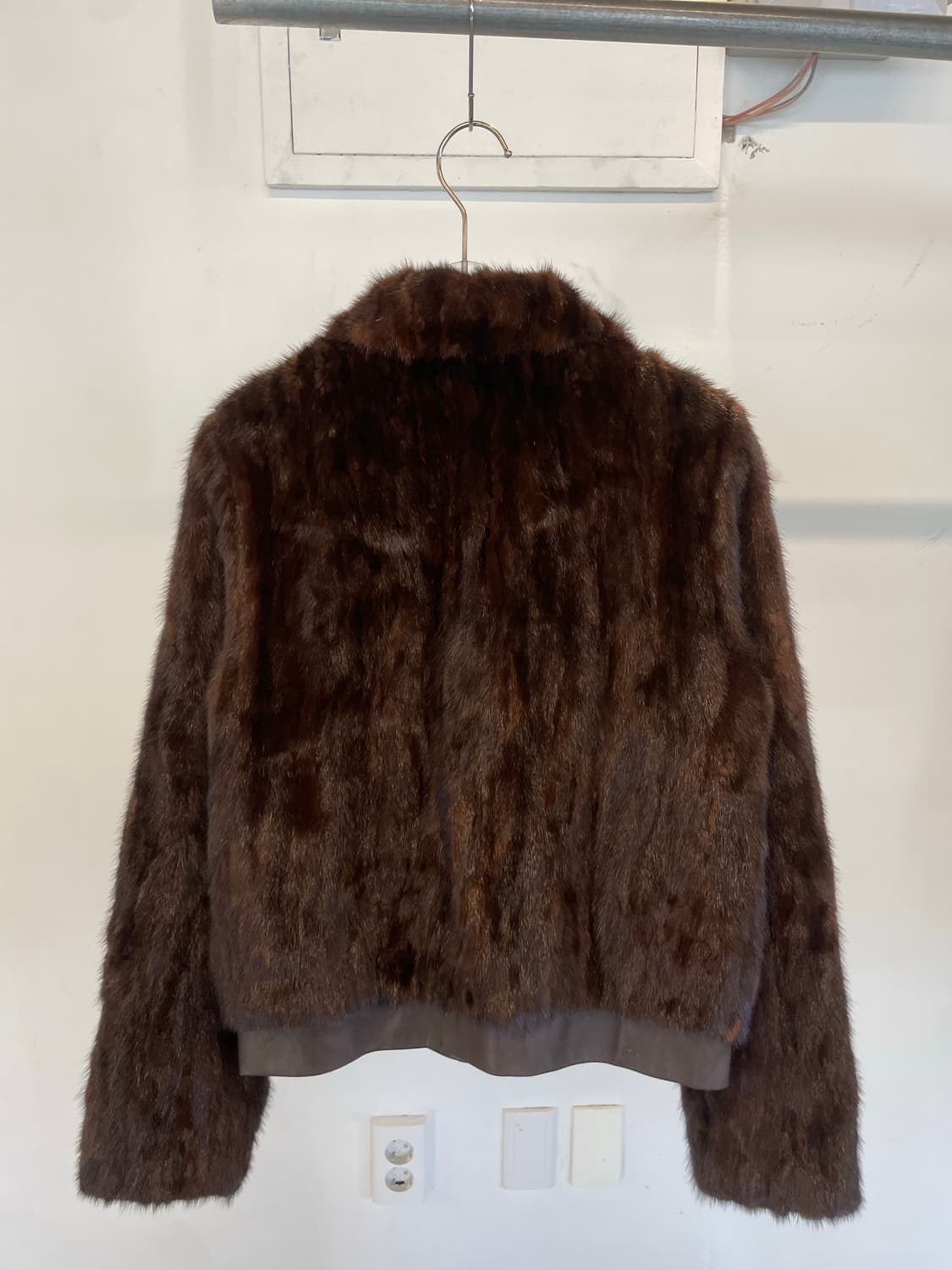 Mink fur leather jacket 상품이미지4