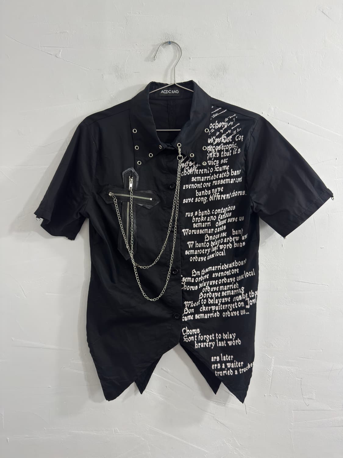 acdc rag punk chain shirt 상품이미지1
