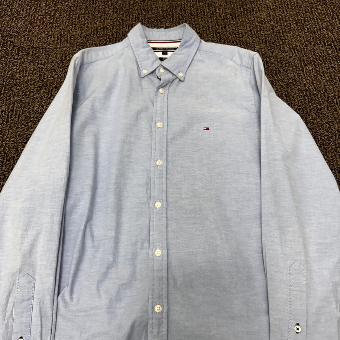 타미힐피거 옥스포드 하늘색 셔츠 남방 M 상품이미지2