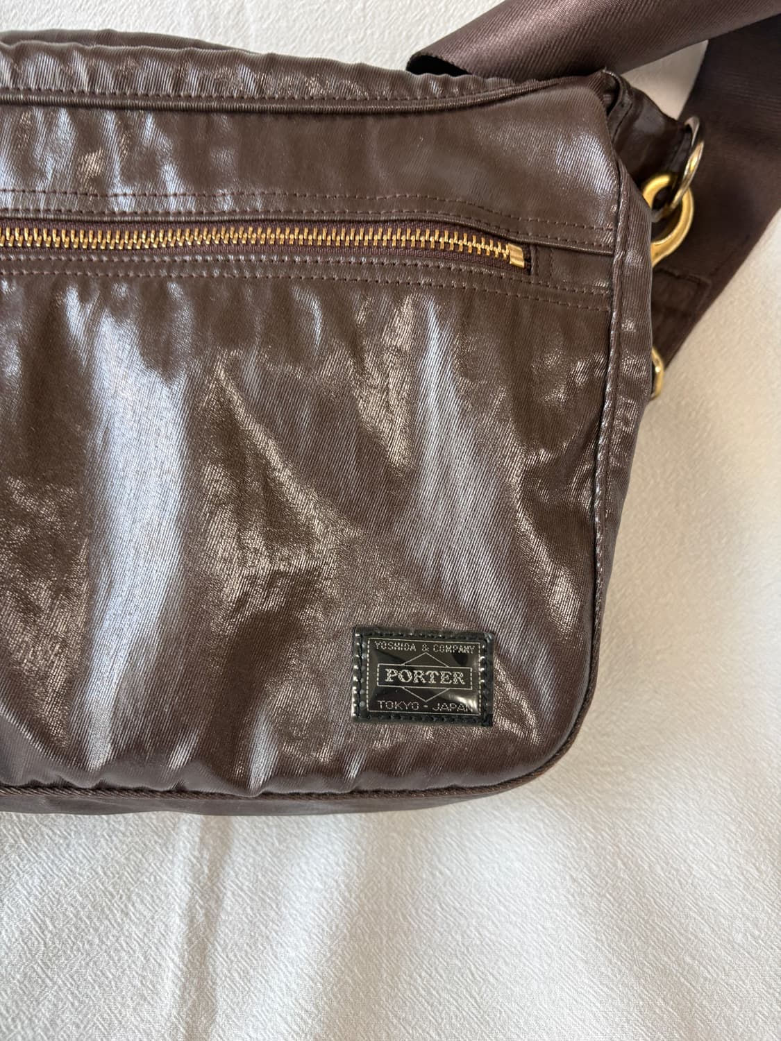 Porter shine shoulder bag (brown)  상품이미지6