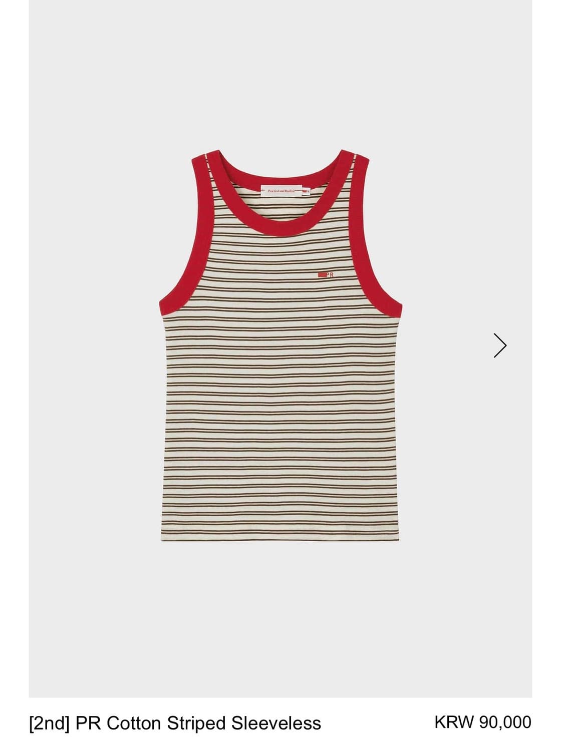 Practical and realistic sleeveless red 상품이미지1