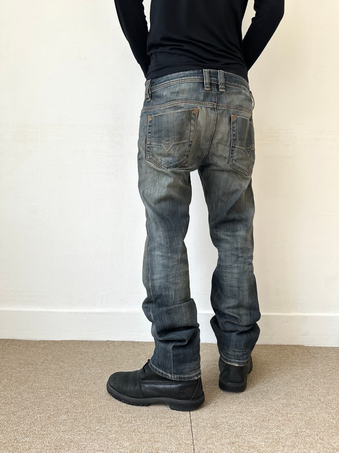 디젤 워싱 세미 슬림진 상품이미지3