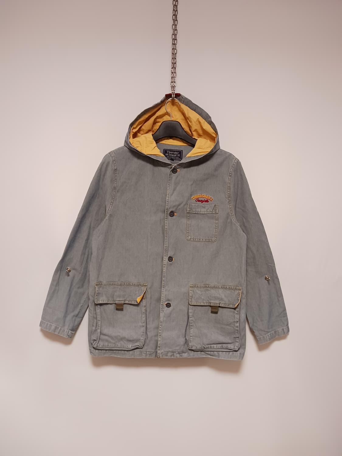 써스데이 아일랜드 후드롱 데님자켓 상품이미지1