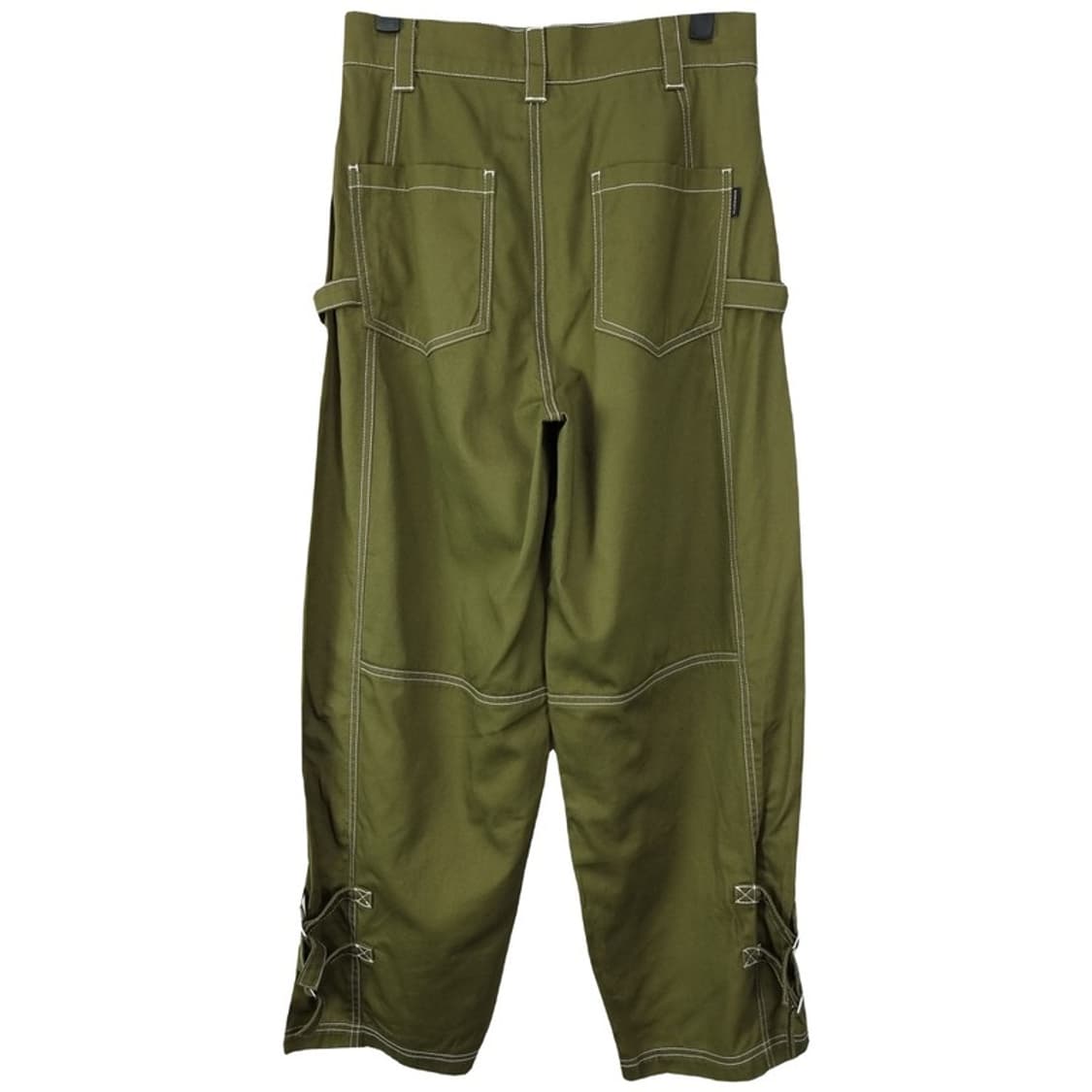 [로맨틱크라운] 벌룬핏 스티치 스트랩 팬츠 올리브 카키 M20130 상품이미지3