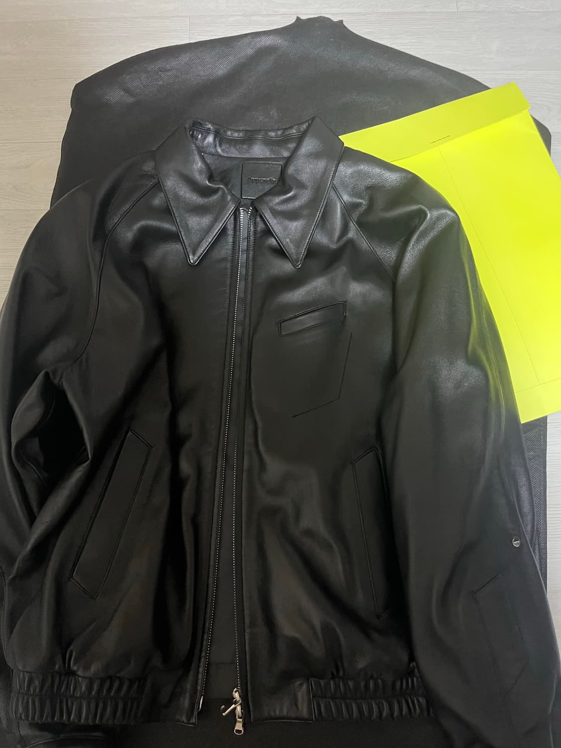 머듈 레더 자켓 3사이즈 상품이미지3