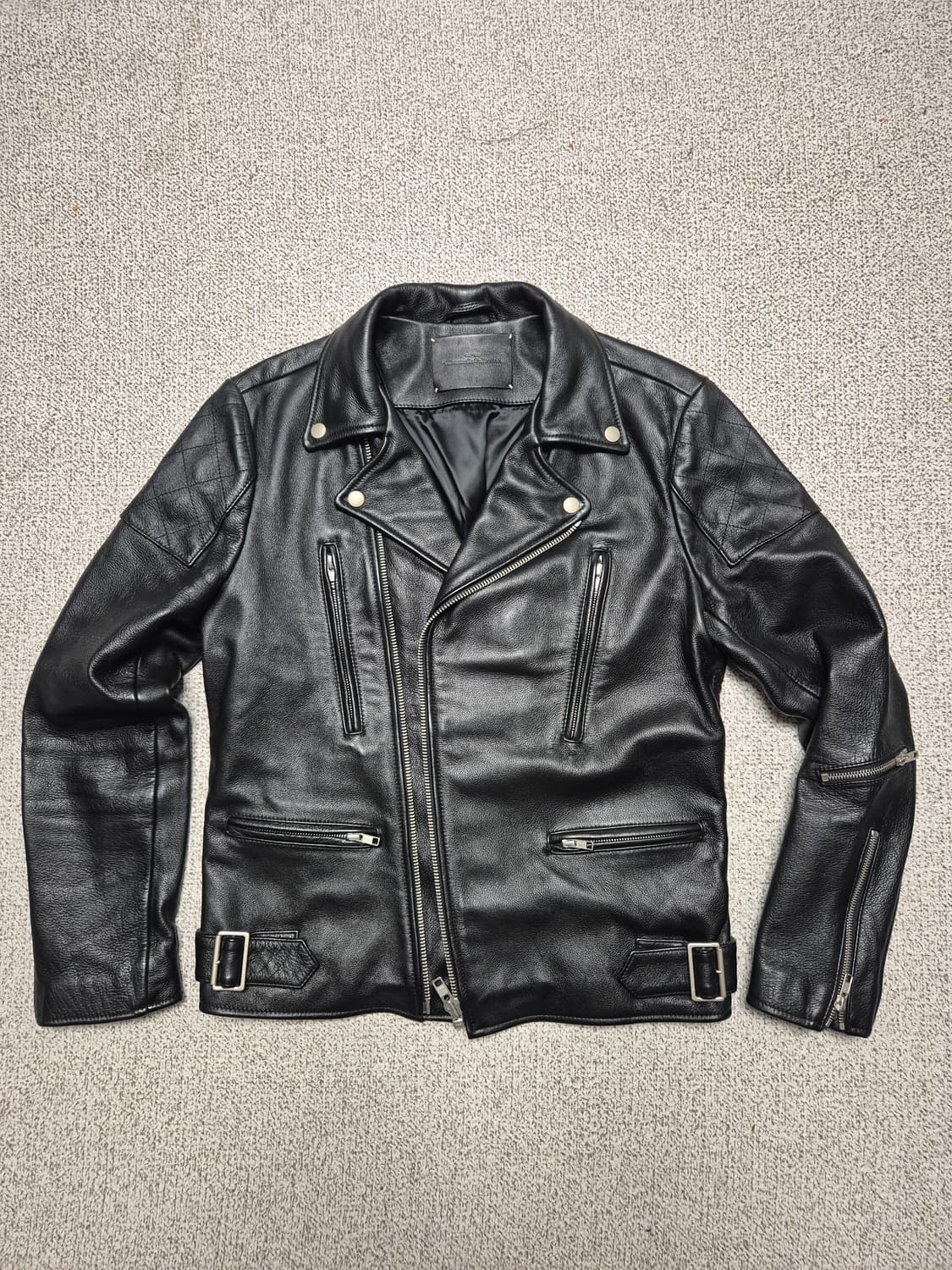 (비바스튜디오) 소가죽 라이더 자켓 (M사이즈) 상품이미지1