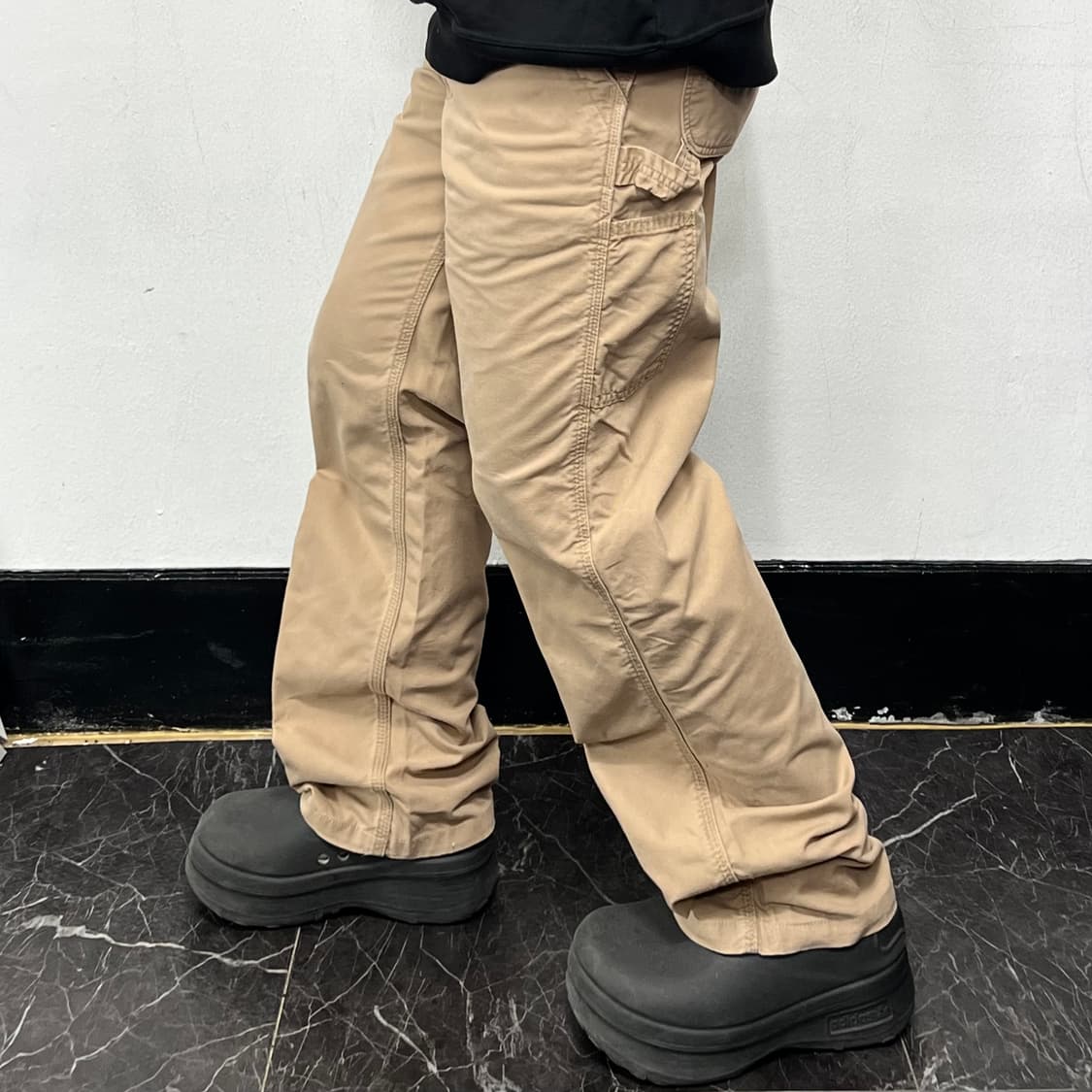 칼하트 B151-DKH 싱글니 카고 워크 팬츠 상품이미지1