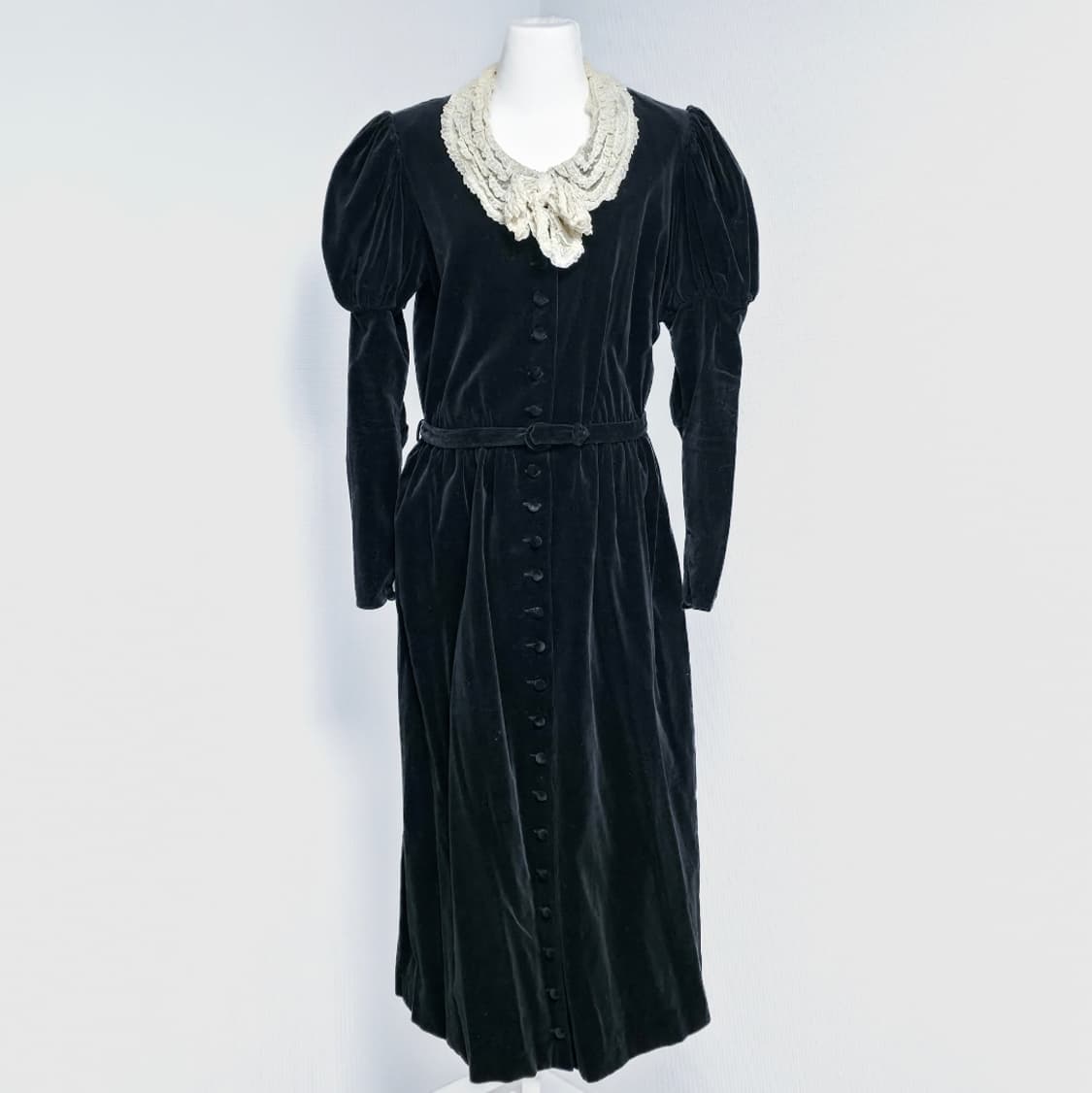 핑크하우스 레이스 리본 벨벳 원피스 드레스 상품이미지1