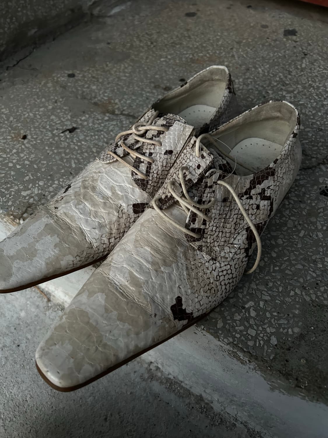 2000s JPN v-kei 파이톤 슈즈 상품이미지4