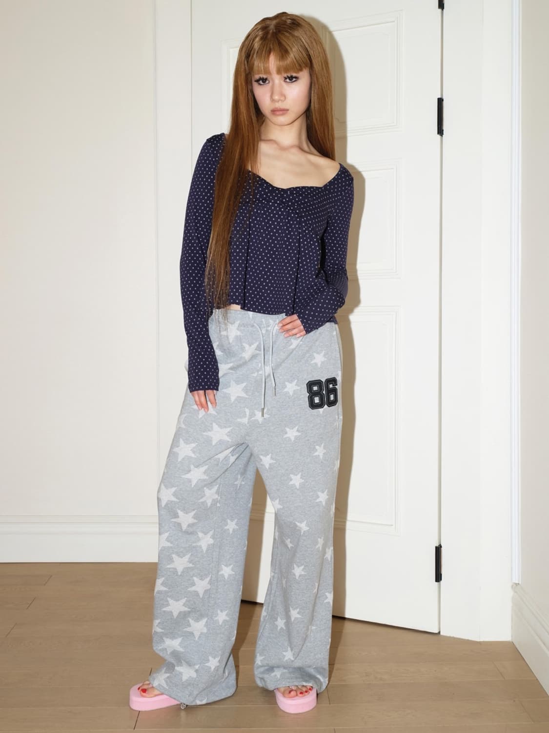 익스파이어드걸 STARS BIG SWEATPANTS 상품이미지2