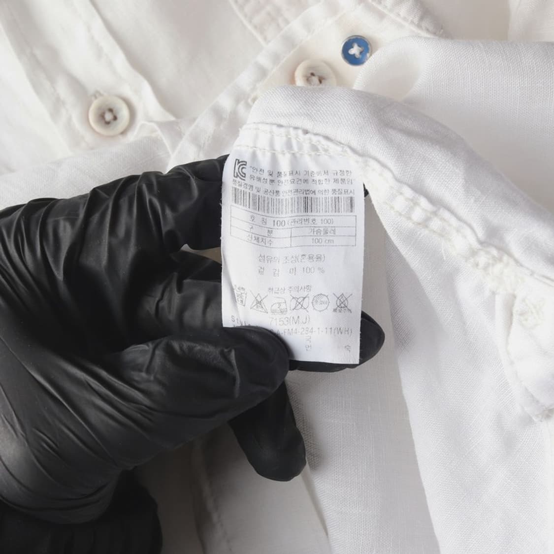 시리즈 마 100 린넨 화이트 포켓 셔츠 L 상품이미지6