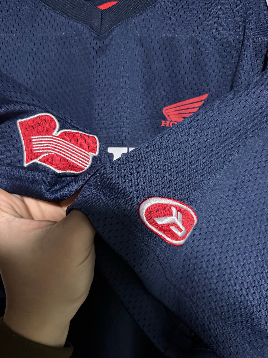 혼다 Honda 네이비 반팔 메쉬 티셔츠 M 상품이미지2