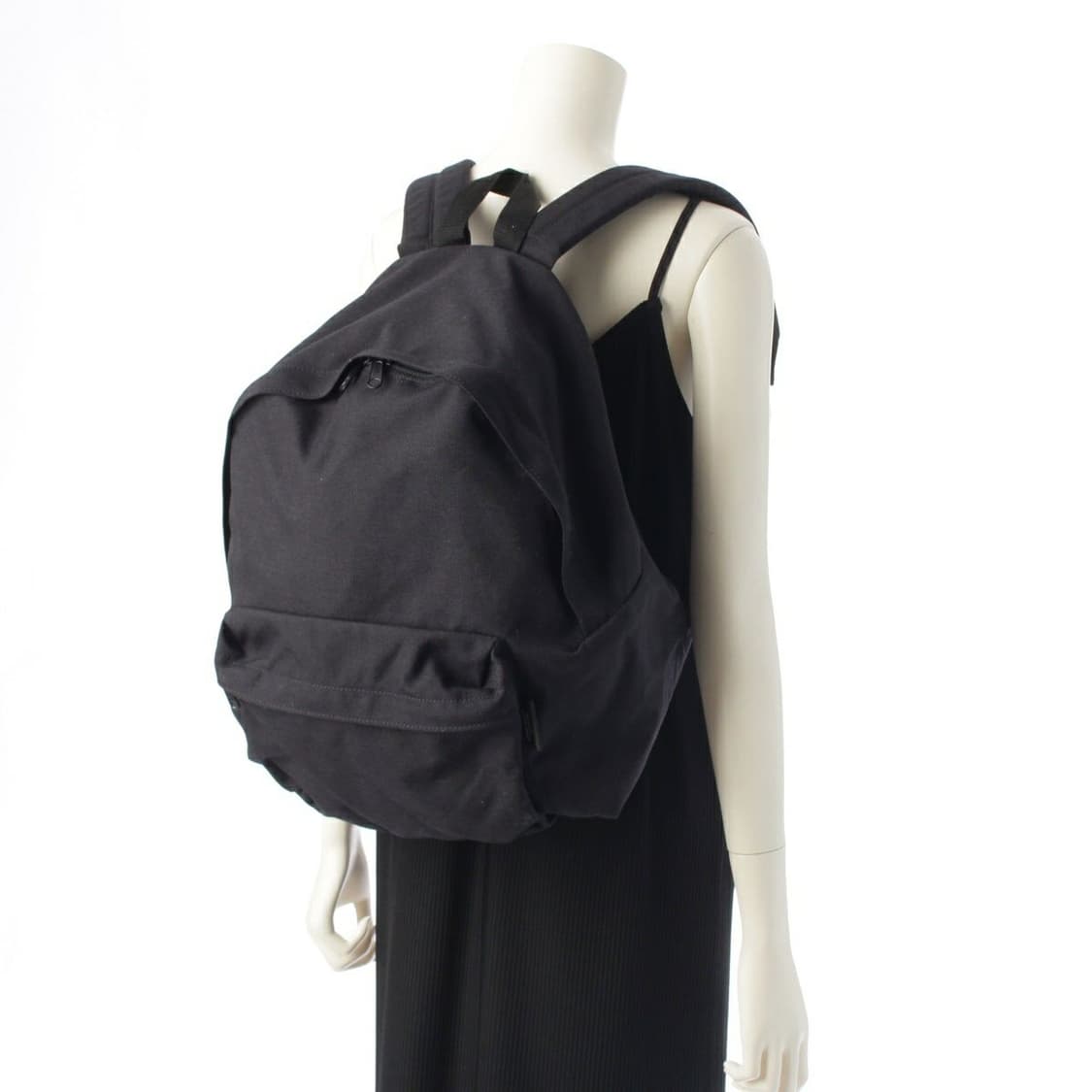 꼼데가르송 옴므 플러스 코튼나일론 백팩 블랙 상품이미지6