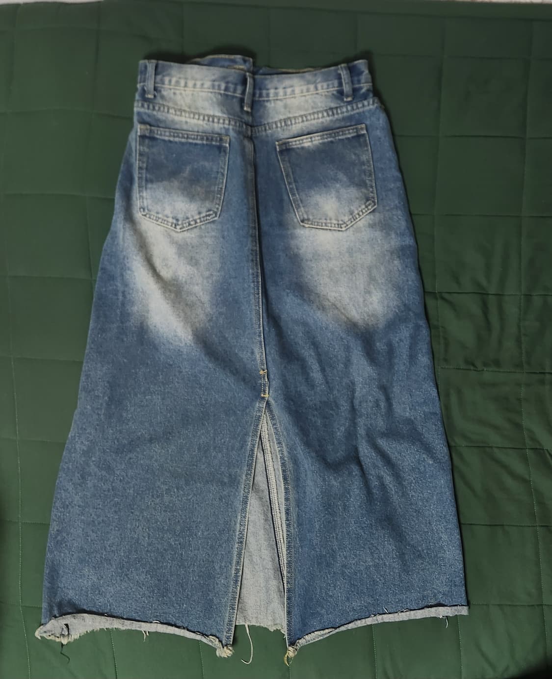 바이너리원 커리지 데님 롱스커트  상품이미지3