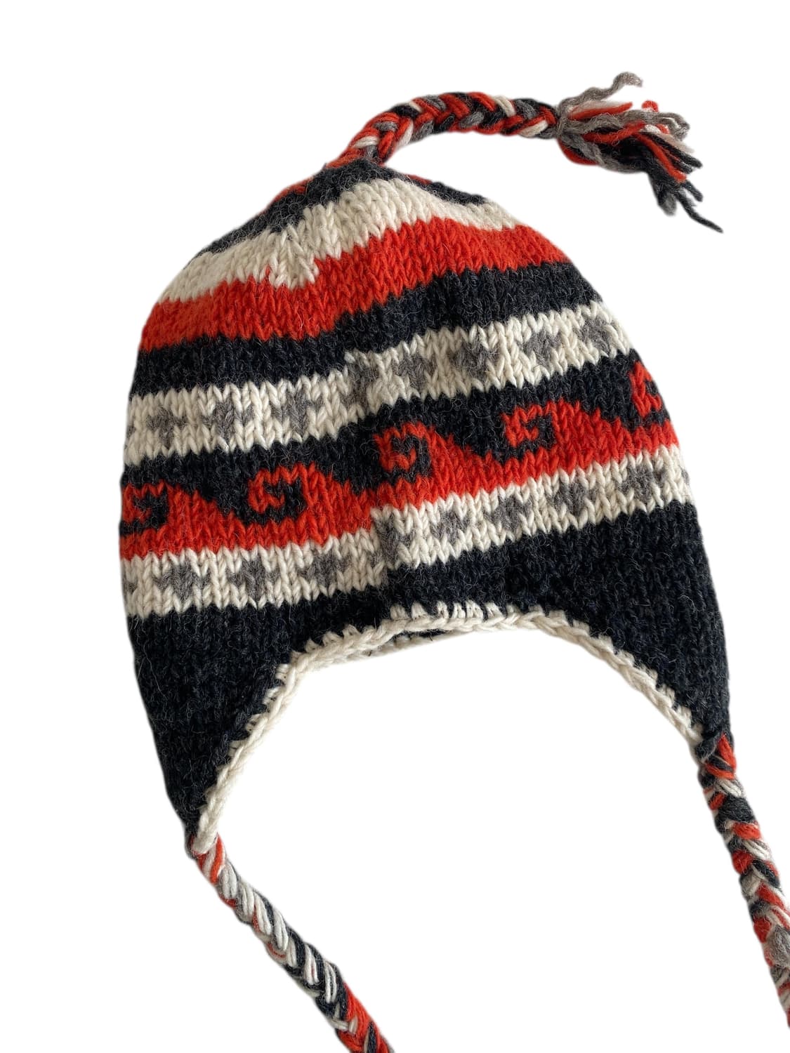 핸드니트 이어플랩 울 햇 상품이미지3