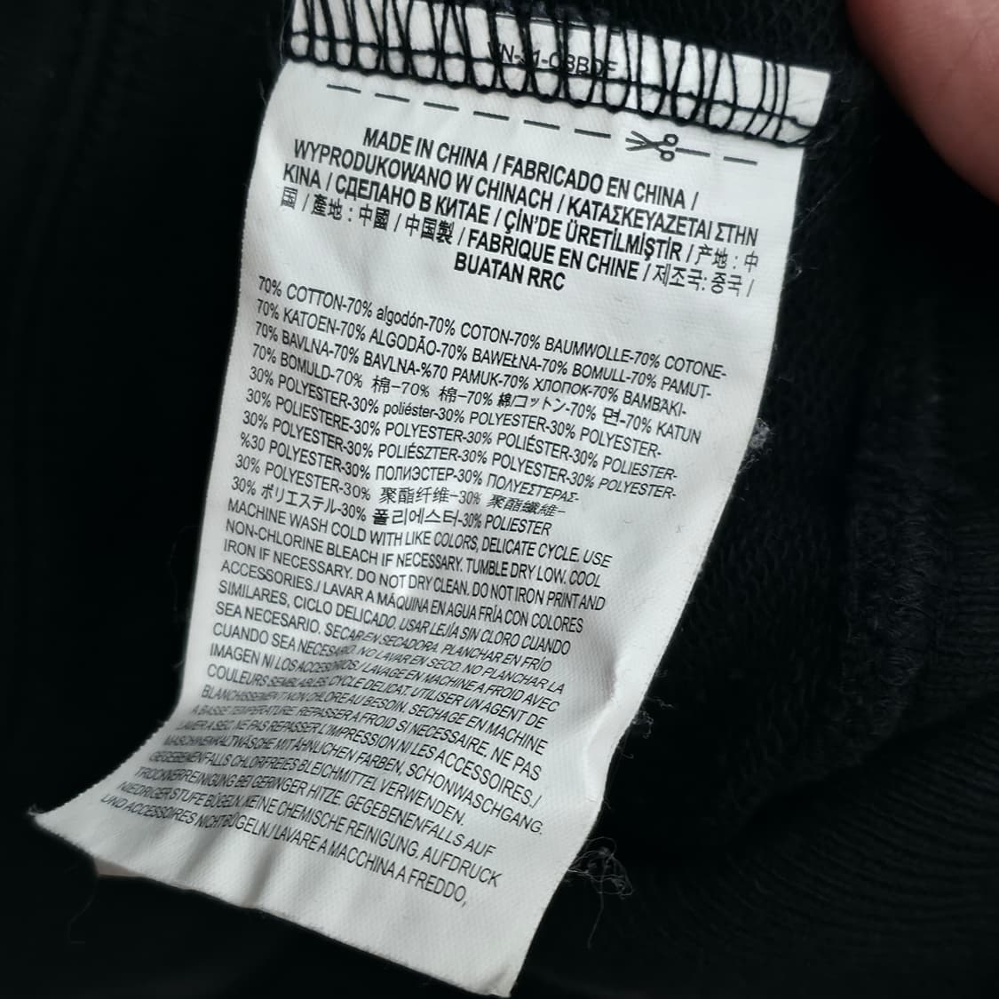 [M] 반스 블랙 후드티 상품이미지7