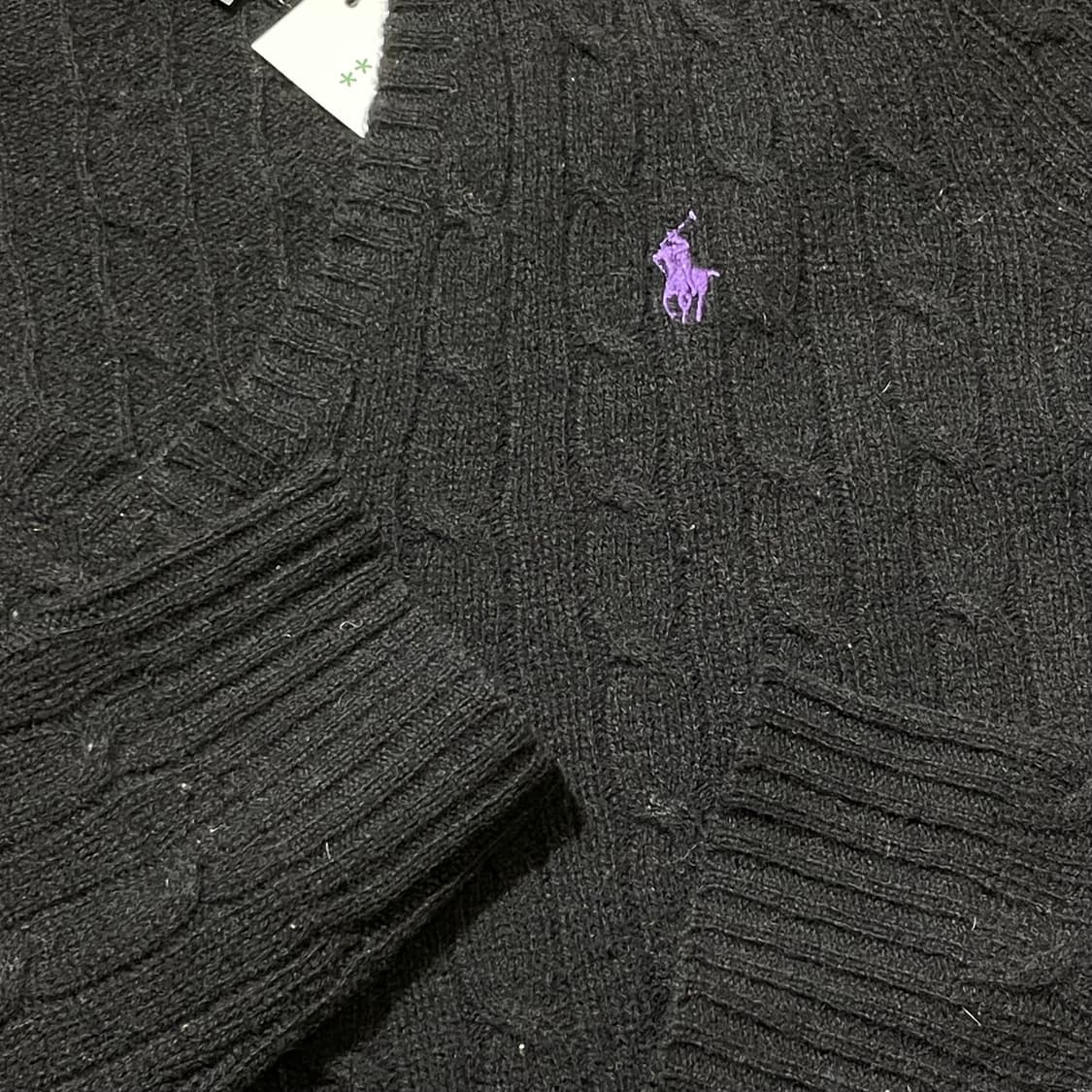 (L) LAUREN 랄프 로렌 스포츠 케이블 브이넥 니트 상품이미지6