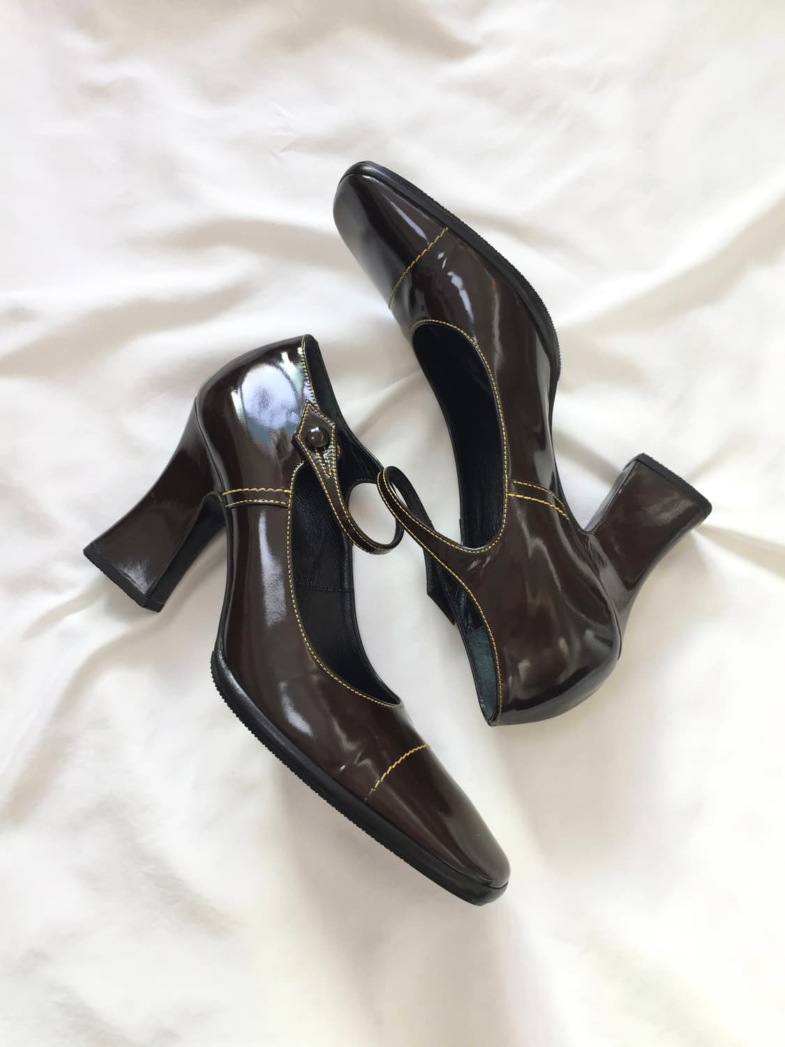 Prada 2001 FW Mary jane Patent Heels 상품이미지1