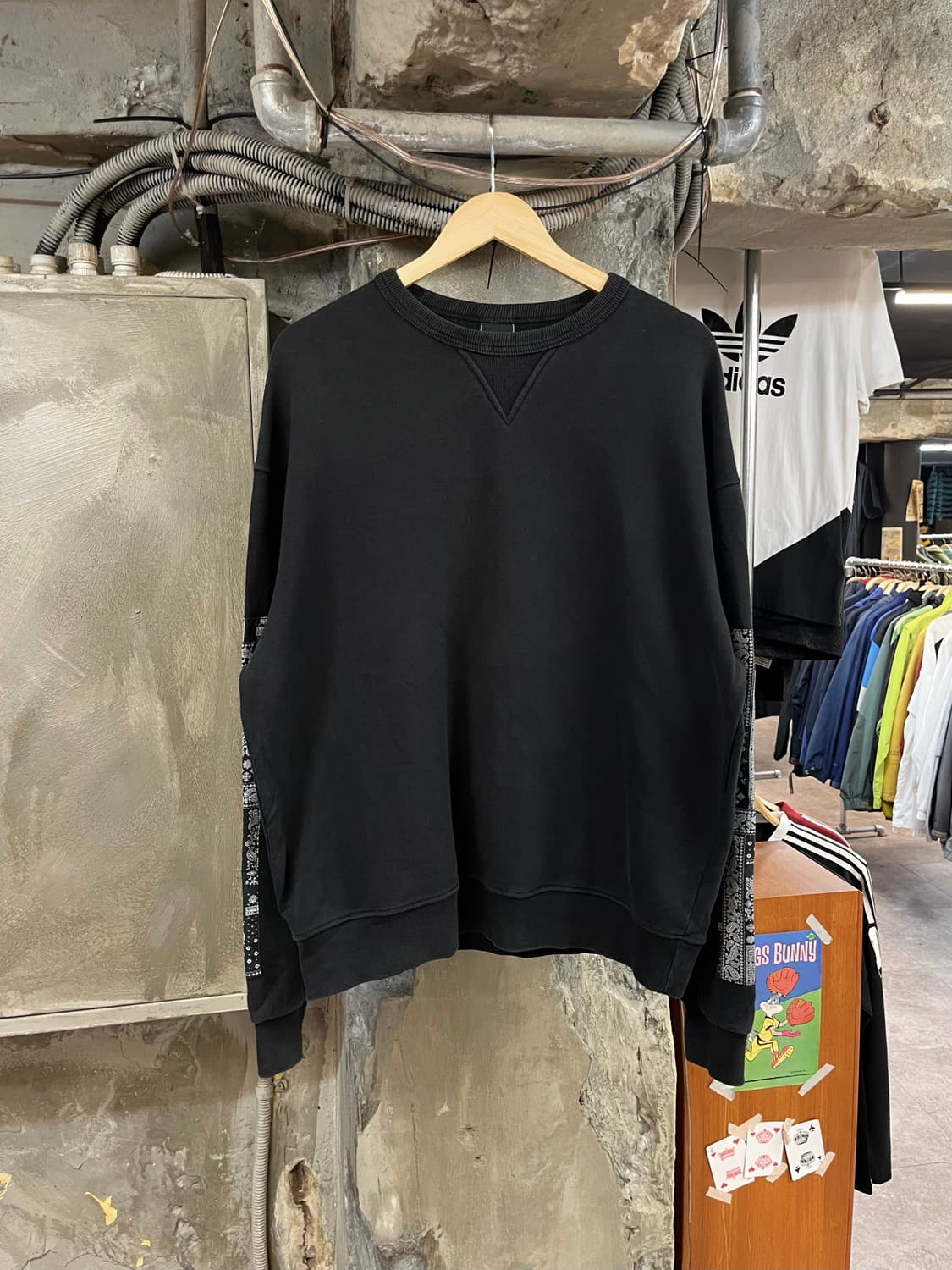 프리즘웍스 맨투맨 블랙 L #csz2442 상품이미지1