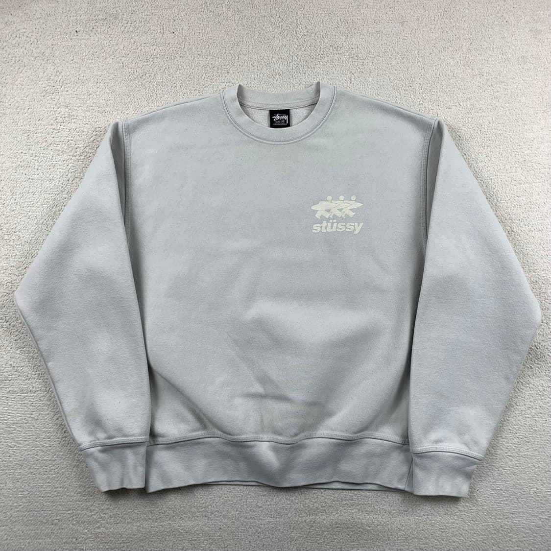 24SS 스투시 서프워크 크루넥 맨투맨 포그(Fog) 상품이미지3