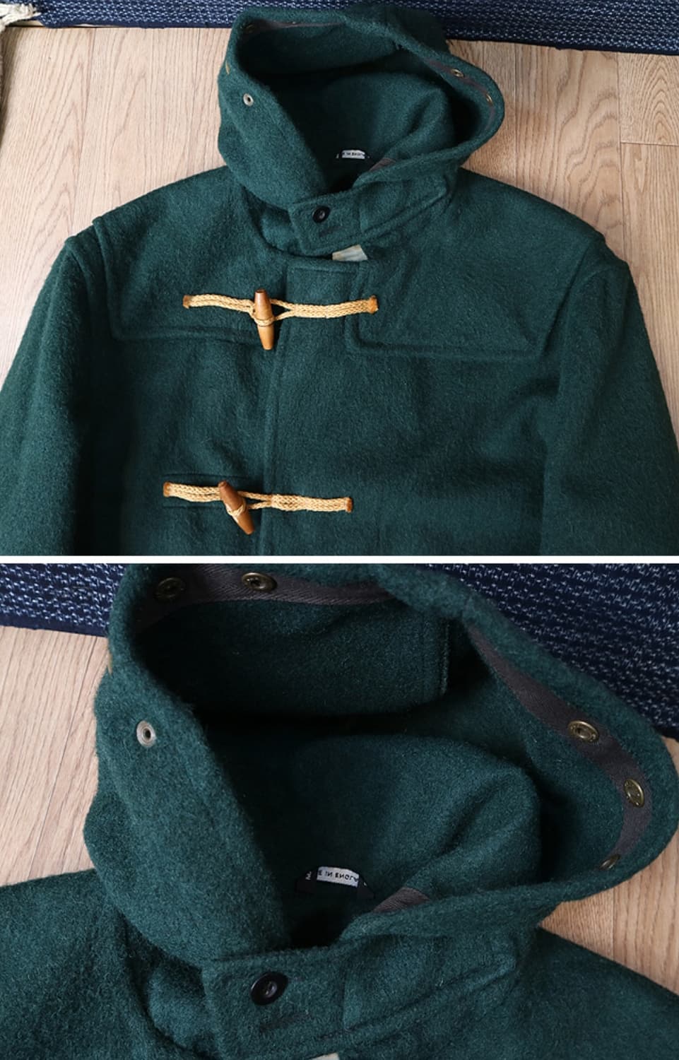 
영국산 두툼하고 튼튼한 울100% 빈티지 더플코트

굿 컨디션 상품이미지4