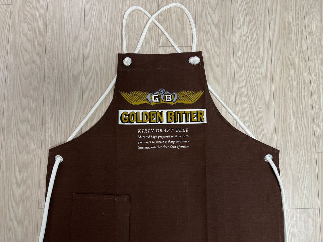 기린 골든 비터 맥주 빈티지 앞치마 5번 90s 상품이미지2