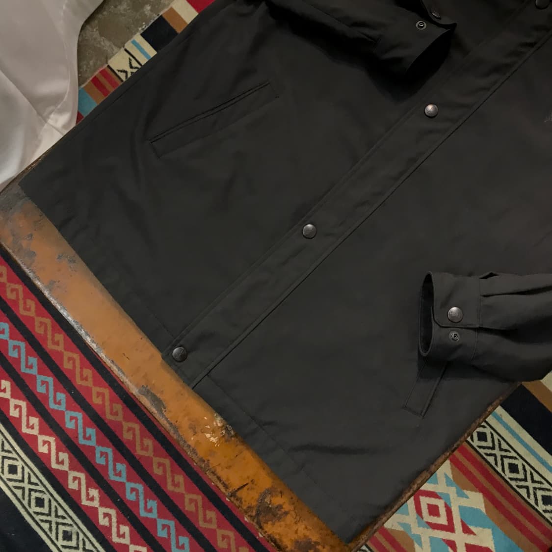 90s 입생로랑 브라운 차콜 집업 블루종 자켓 남성 102 여성 루즈핏 상품이미지3