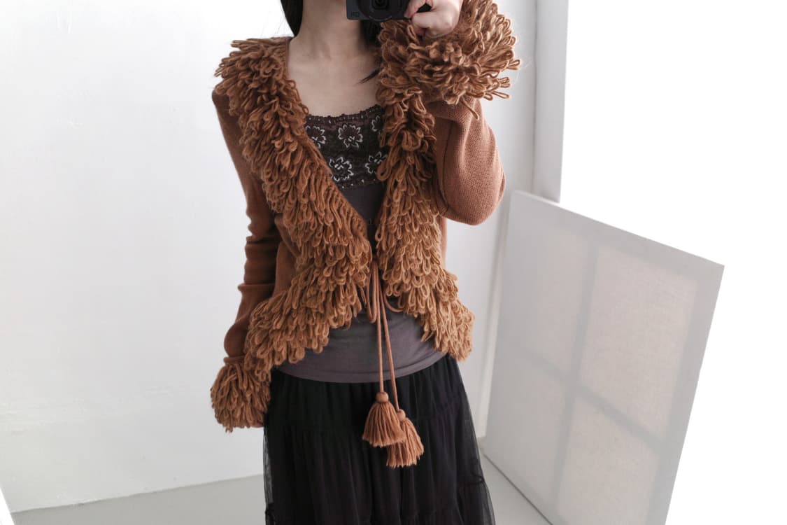 sonia rykiel) fringe cardigun 상품이미지5