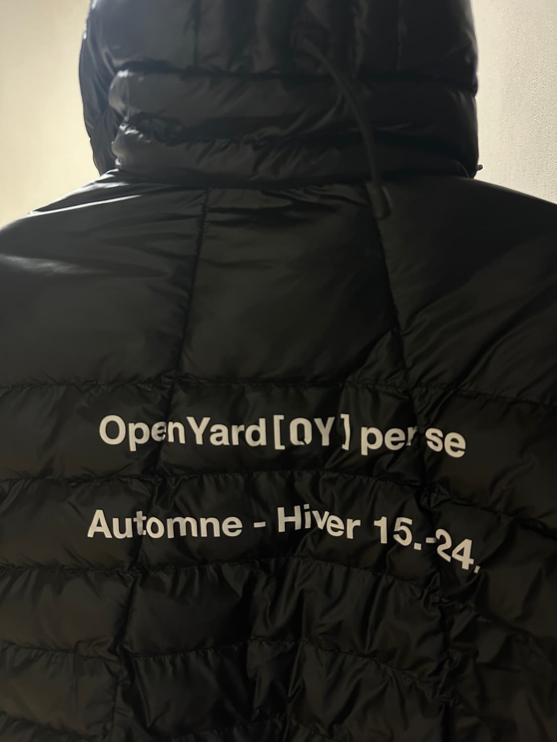 OY 오와이 경량패딩 GLOSSY BLACK-M 상품이미지3