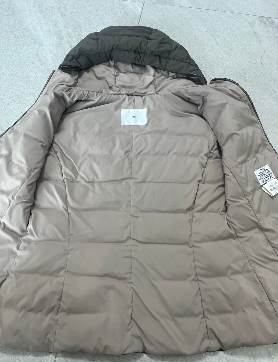 페델리 패딩조끼 브라운 44 상품이미지3