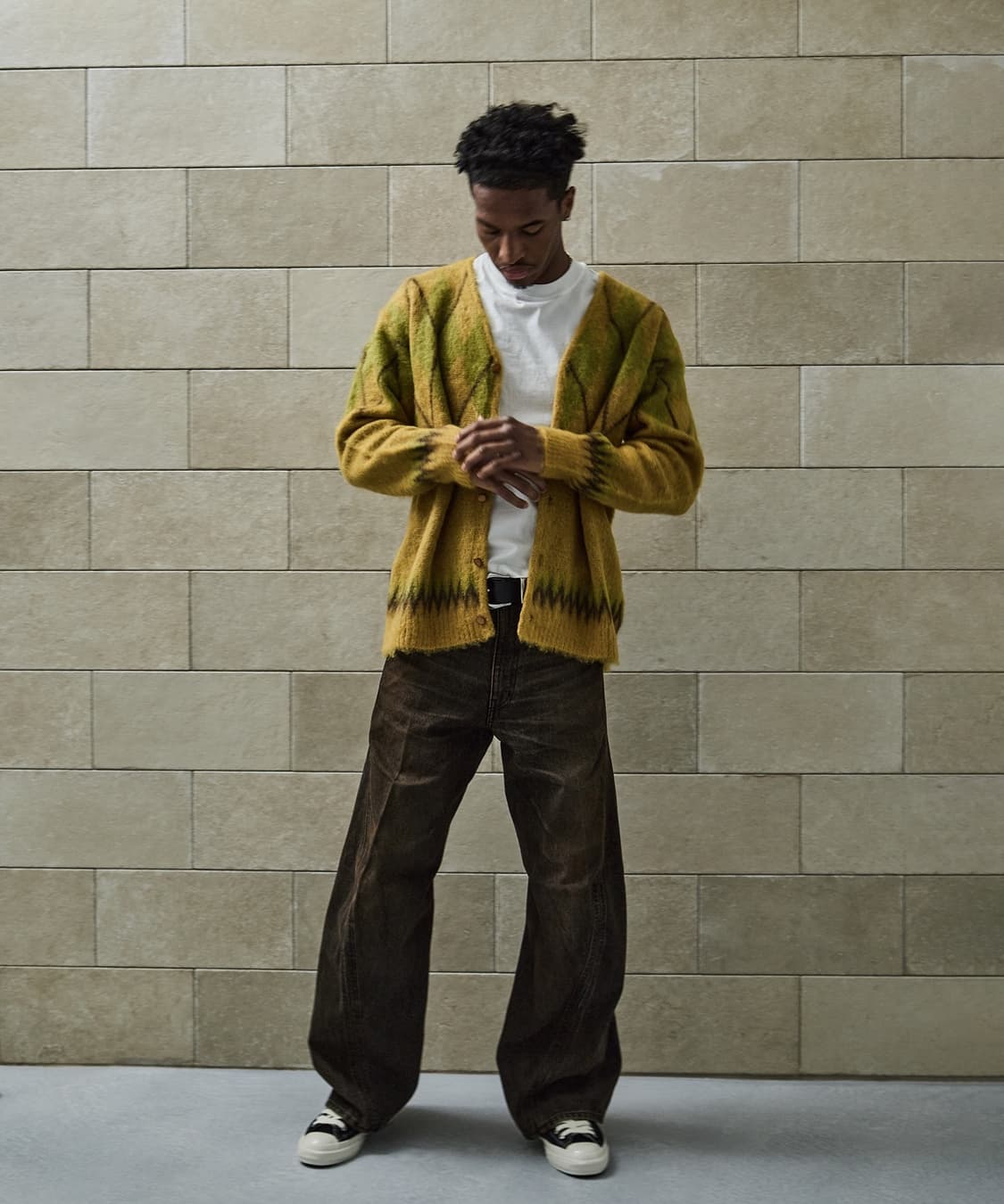 네버포겟 3D 트위스티드 와이드 데님 상품이미지3