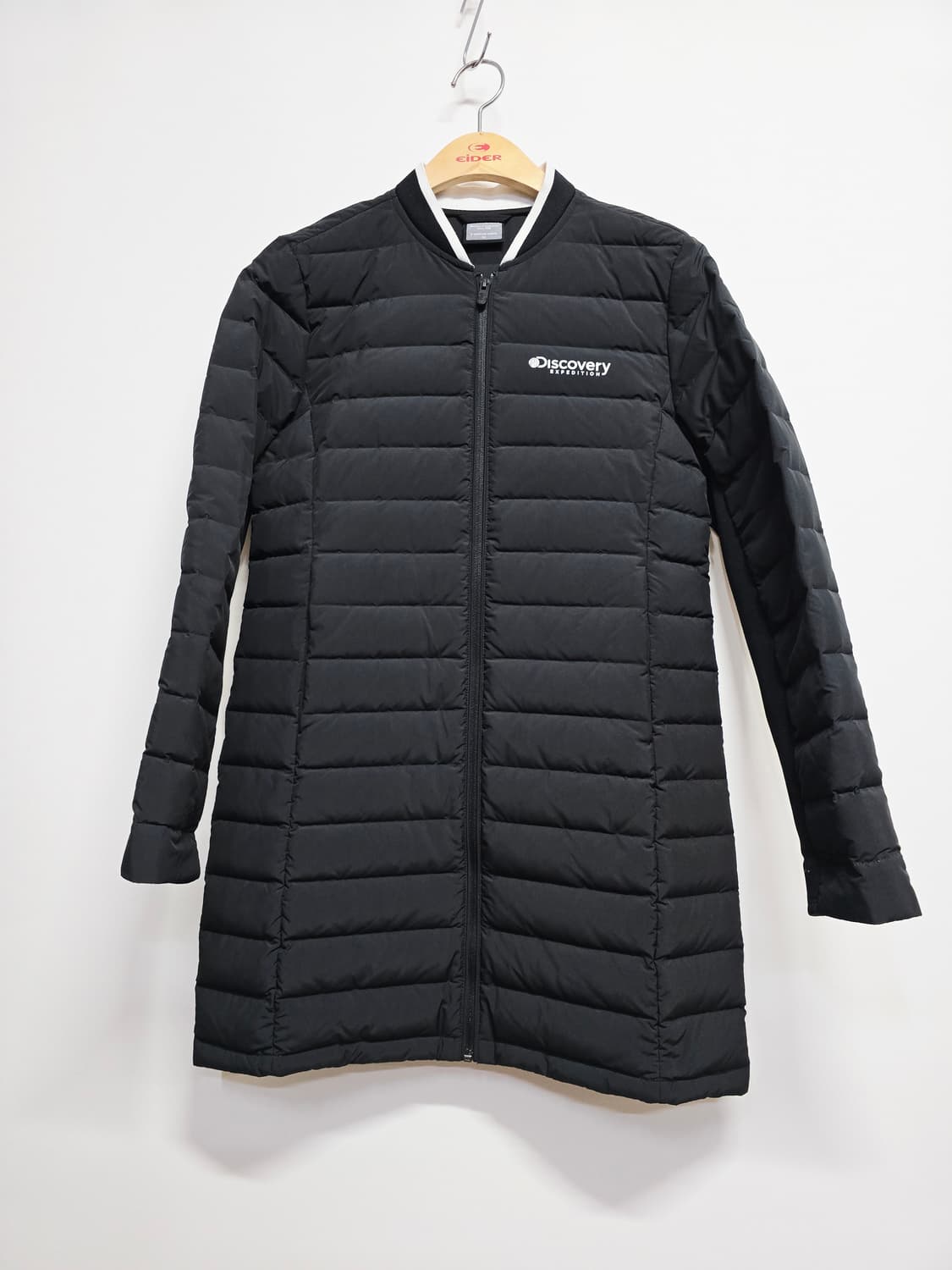 디스커버리 구스다운롱패딩 블랙 90 상품이미지1