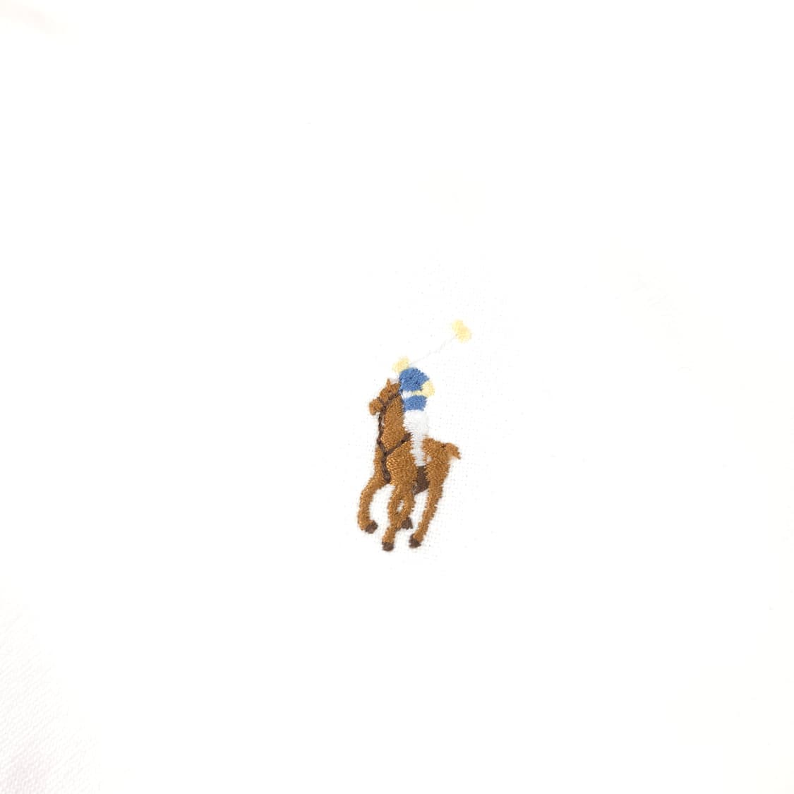 폴로 랄프로렌 슬림핏 코튼 셔츠 화이트 (M) 상품이미지4