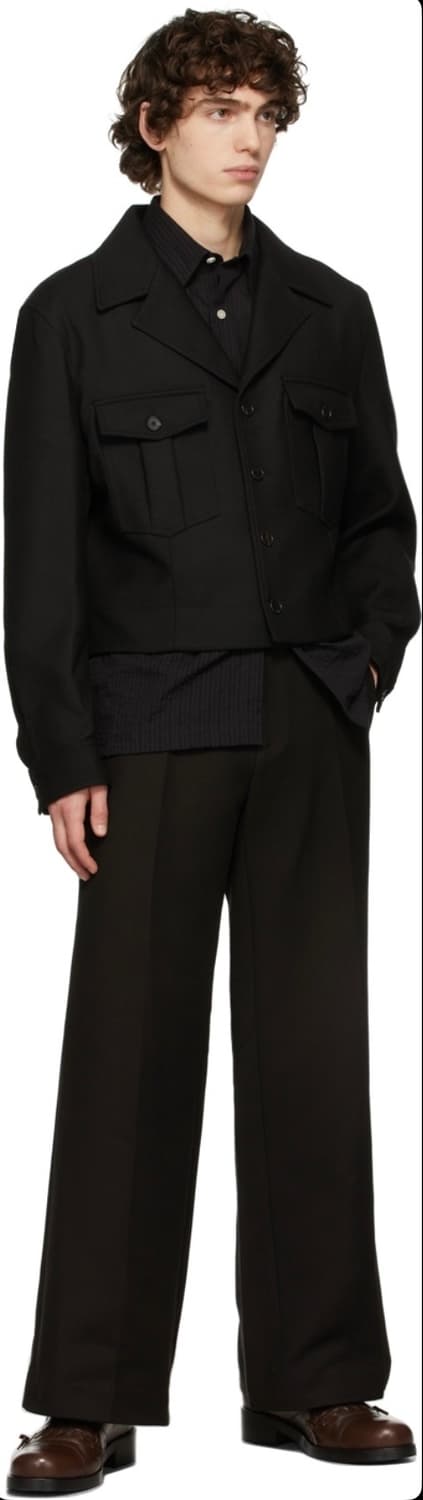 (L) 렉토 울 블렌디드 밀리터리 숏 자켓 상품이미지4