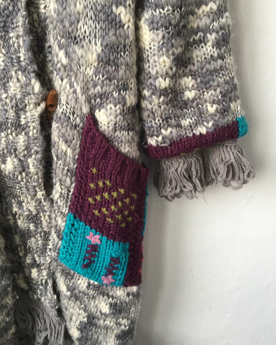 Fringe nomadic mood knit long cardigan 상품이미지4
