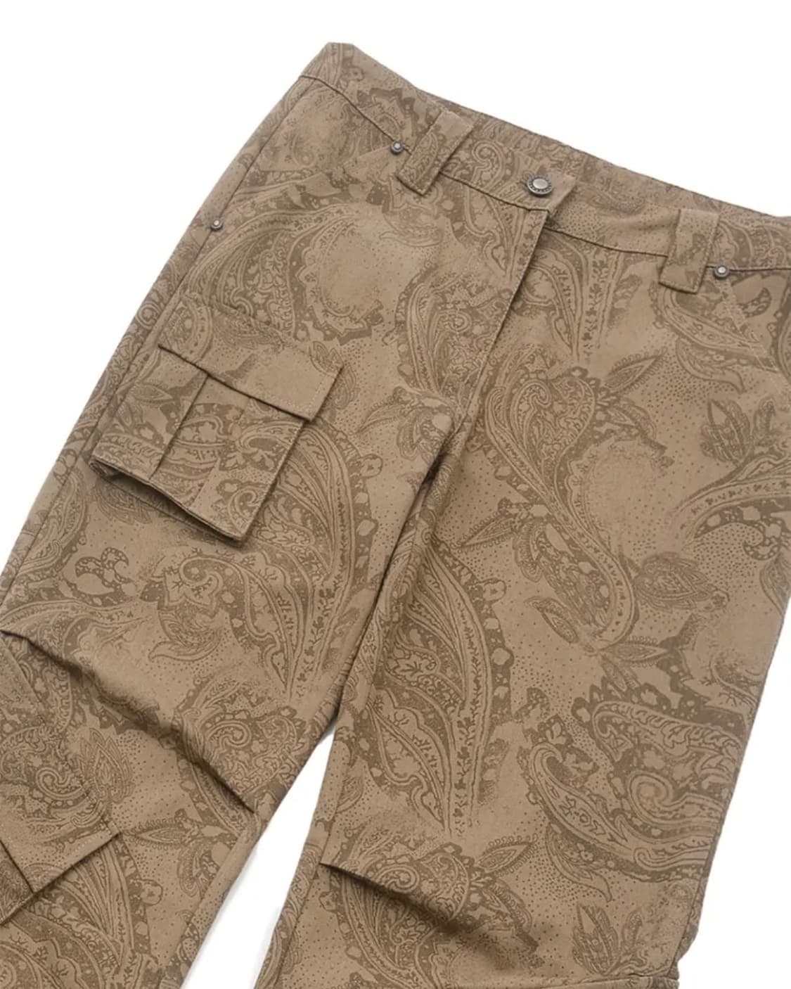웻태그 CARGO BOOTCUT PANTS PAISLEY BROWN 상품이미지5