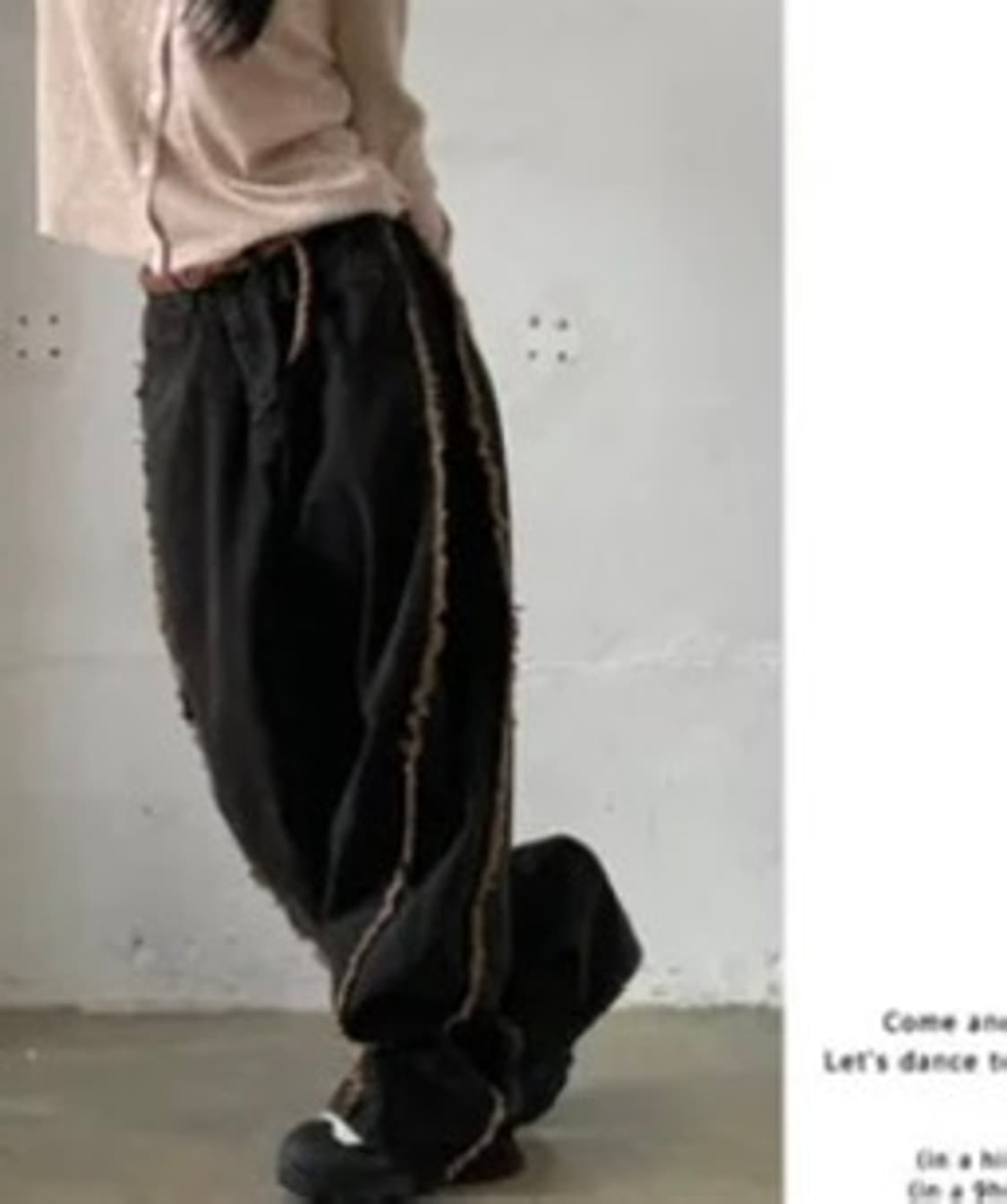 Develop 브라운 와이드 데님팬츠 M 상품이미지1