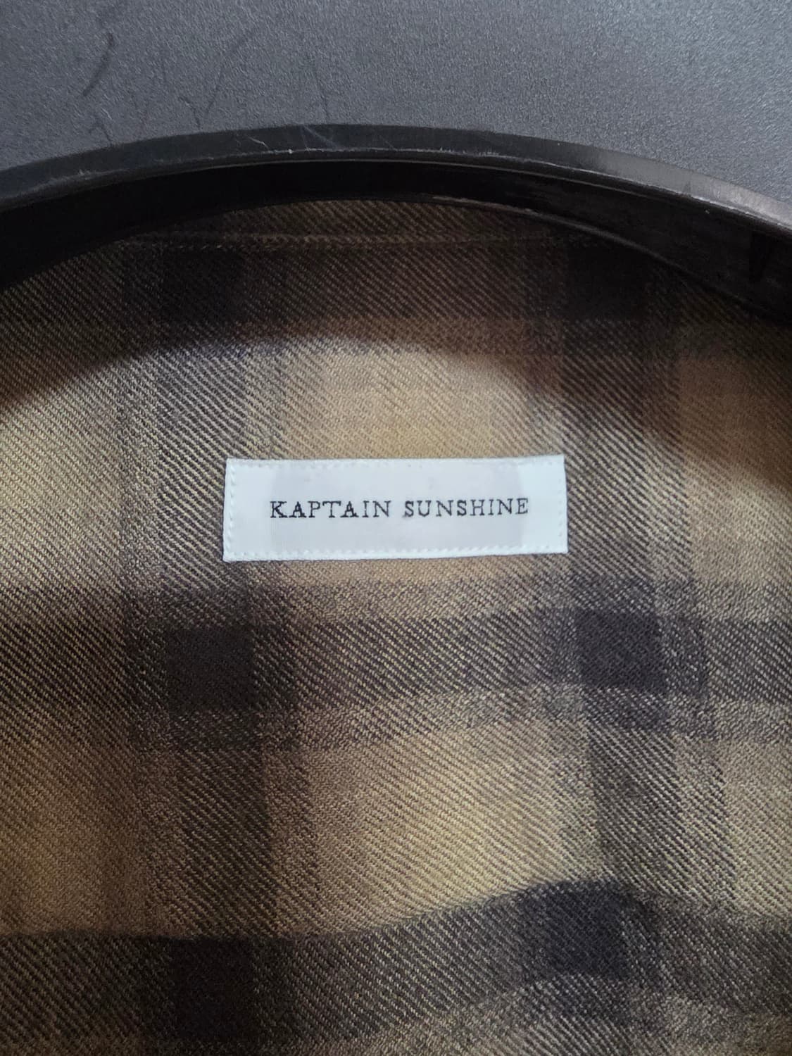 25FW 캡틴선샤인 울 옴브레 오픈칼라 셔츠 5사이즈(42) 상품이미지4