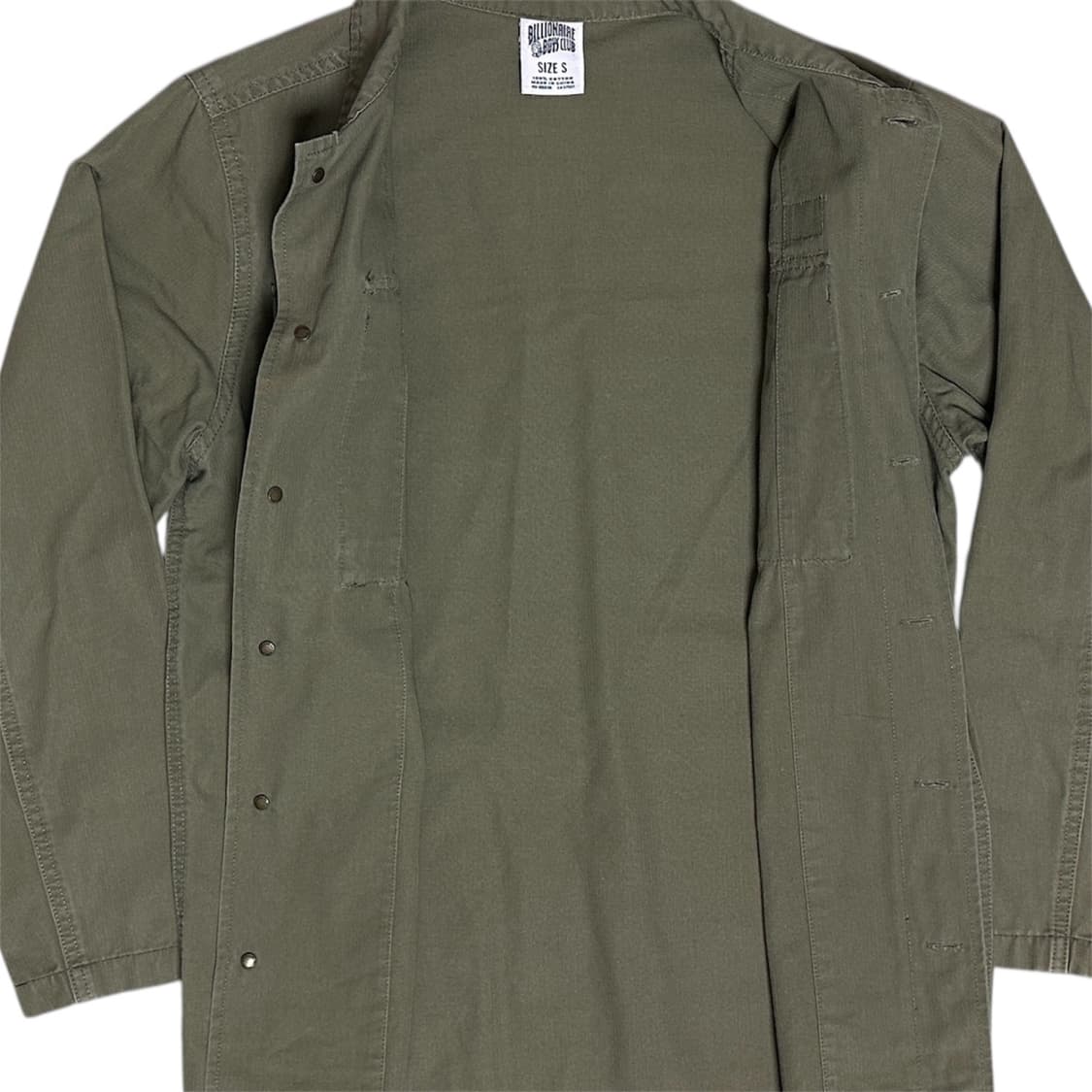 빌리어네어보이즈클럽 코튼 셔츠 자켓 카키 상품이미지10