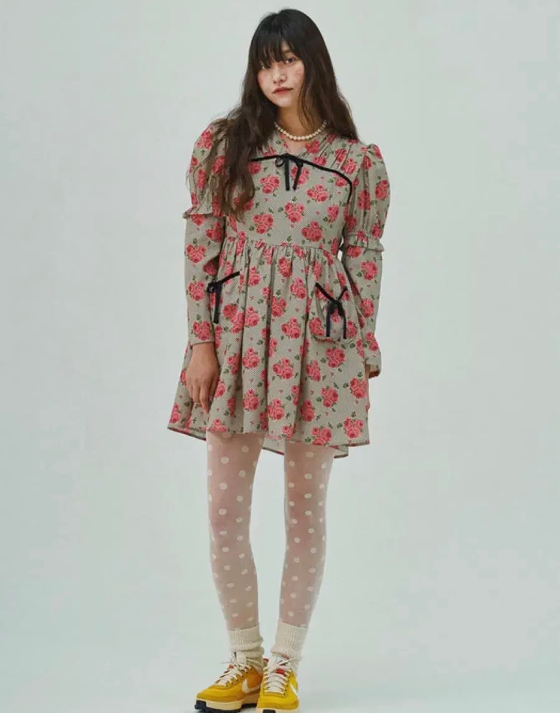 졸리레이드 로즈 리본 원피스 상품이미지1