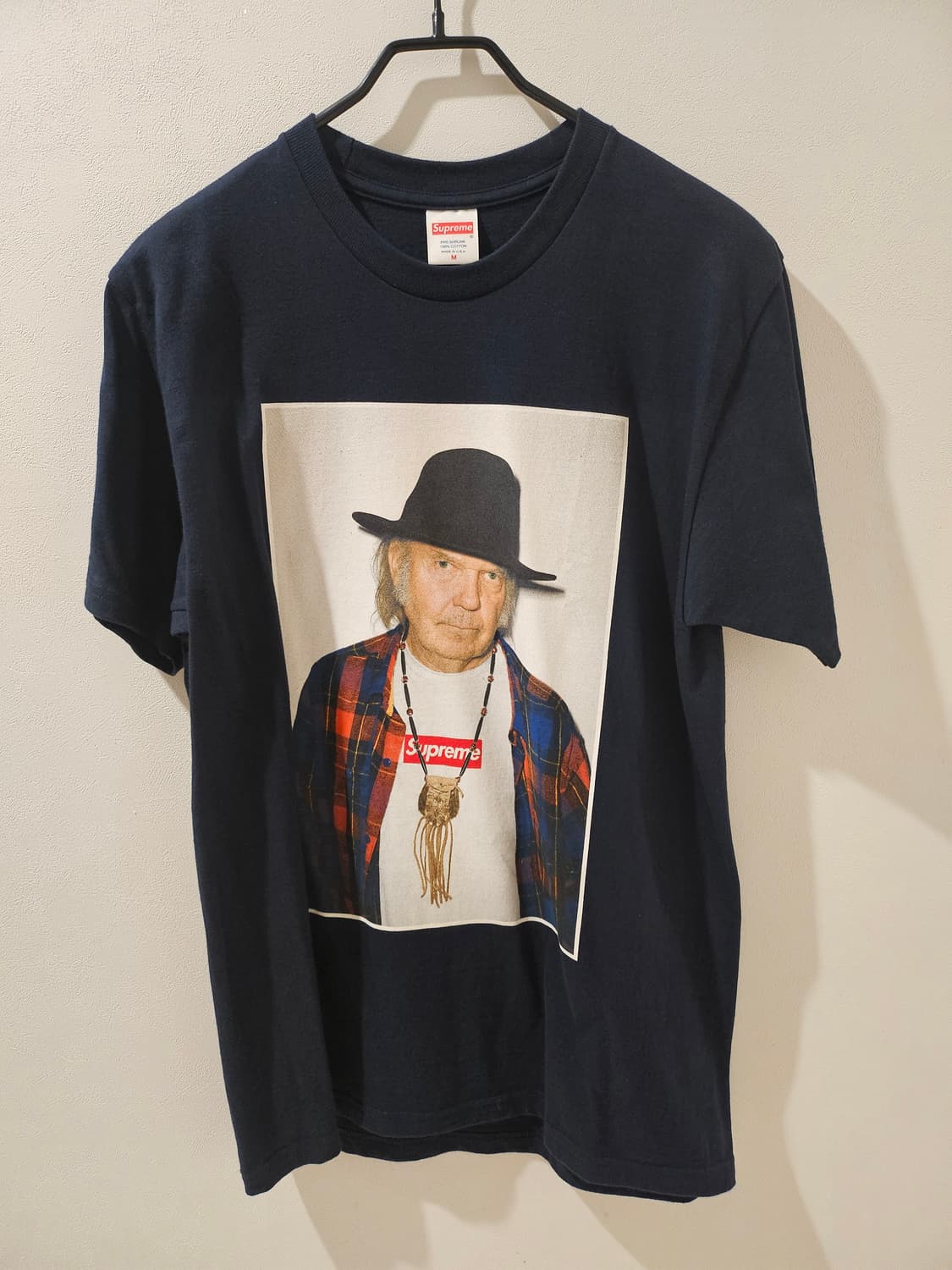 슈프림 닐영 15SS 반팔 네이비 상품이미지2