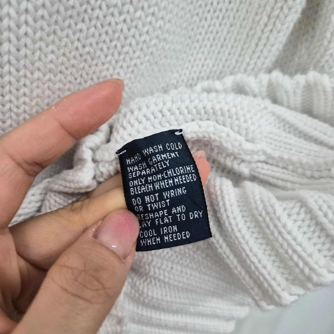 폴로 랄프로렌 화이트 니트 스웨터 남녀공용 L 상품이미지5