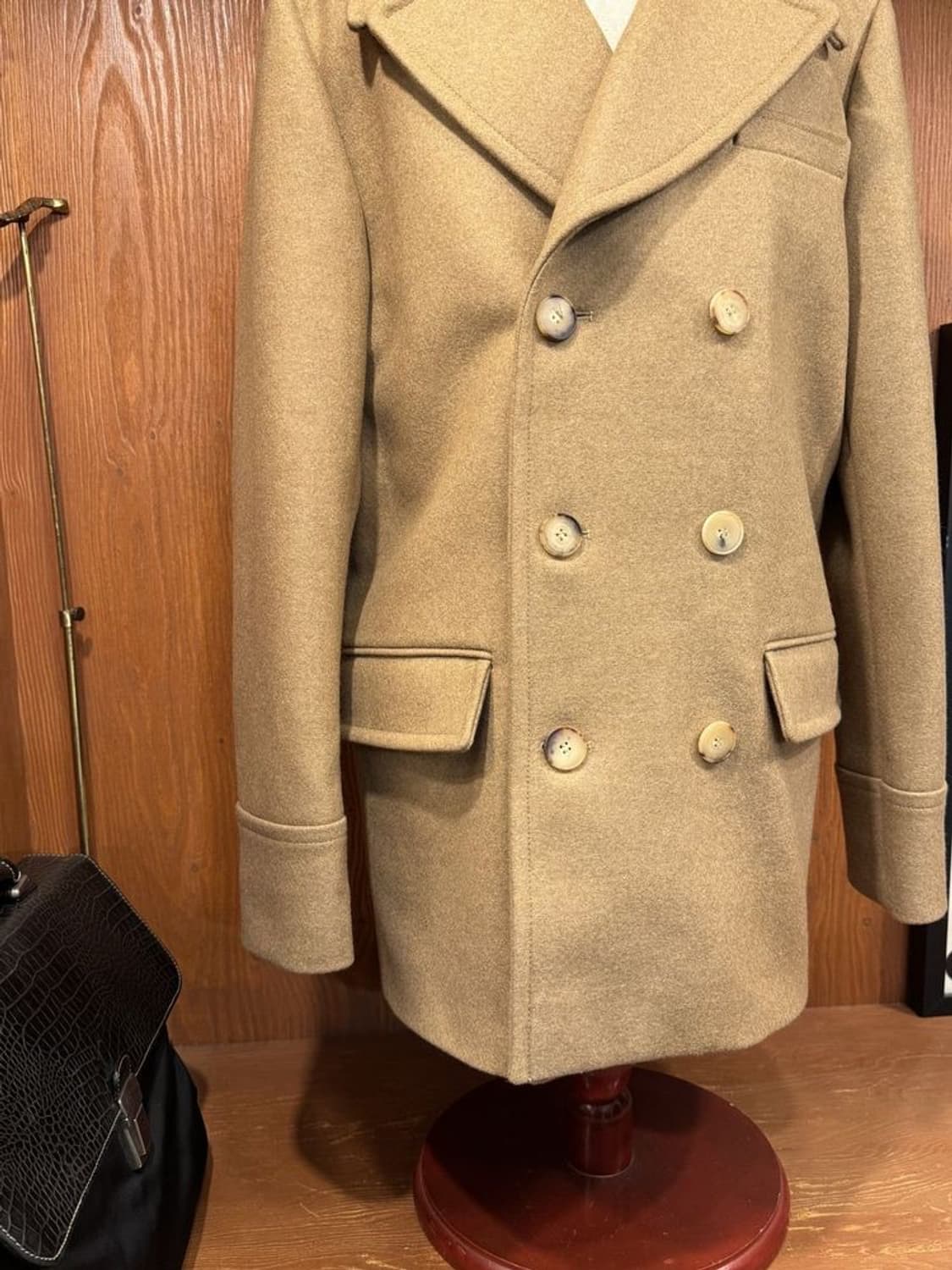 발리 헤비멜튼 울 피코트 상품이미지6