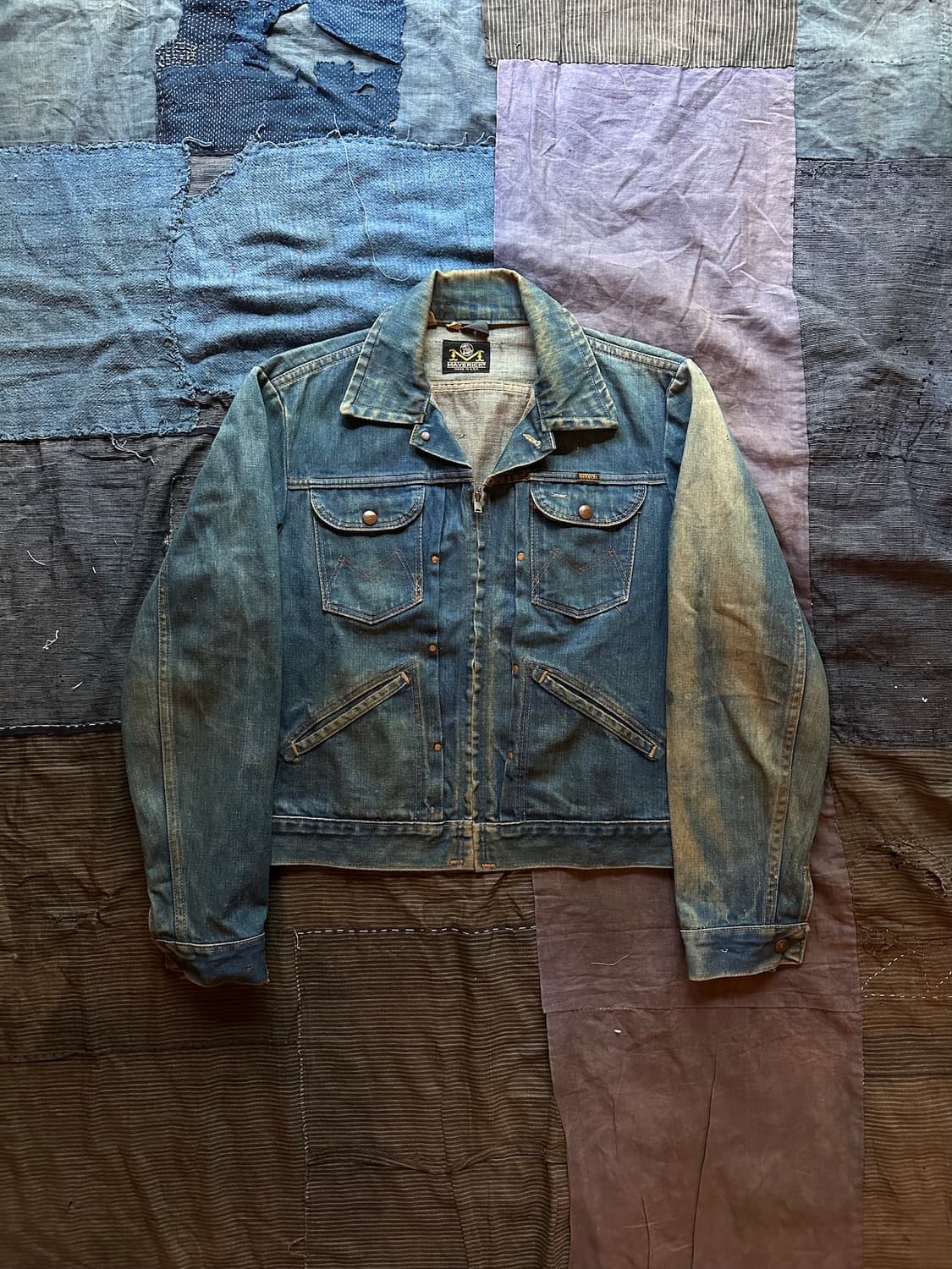 70s USA 빈티지 랭글러 매버릭 24MJZ 데님 자켓 상품이미지2