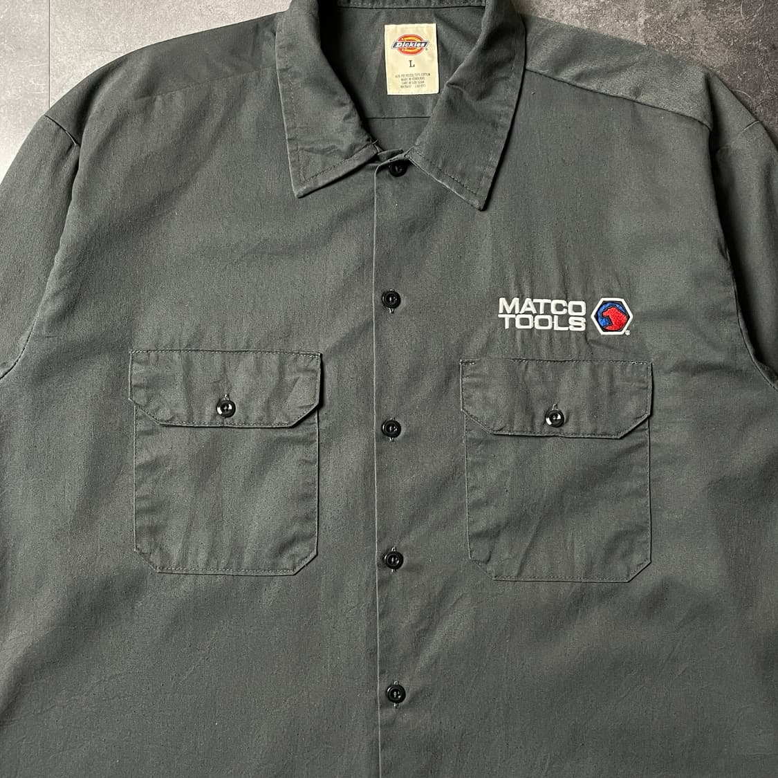 DICKIES 디키즈 빈티지 그레이 플랩포켓 워크 셔츠 A00882 상품이미지3