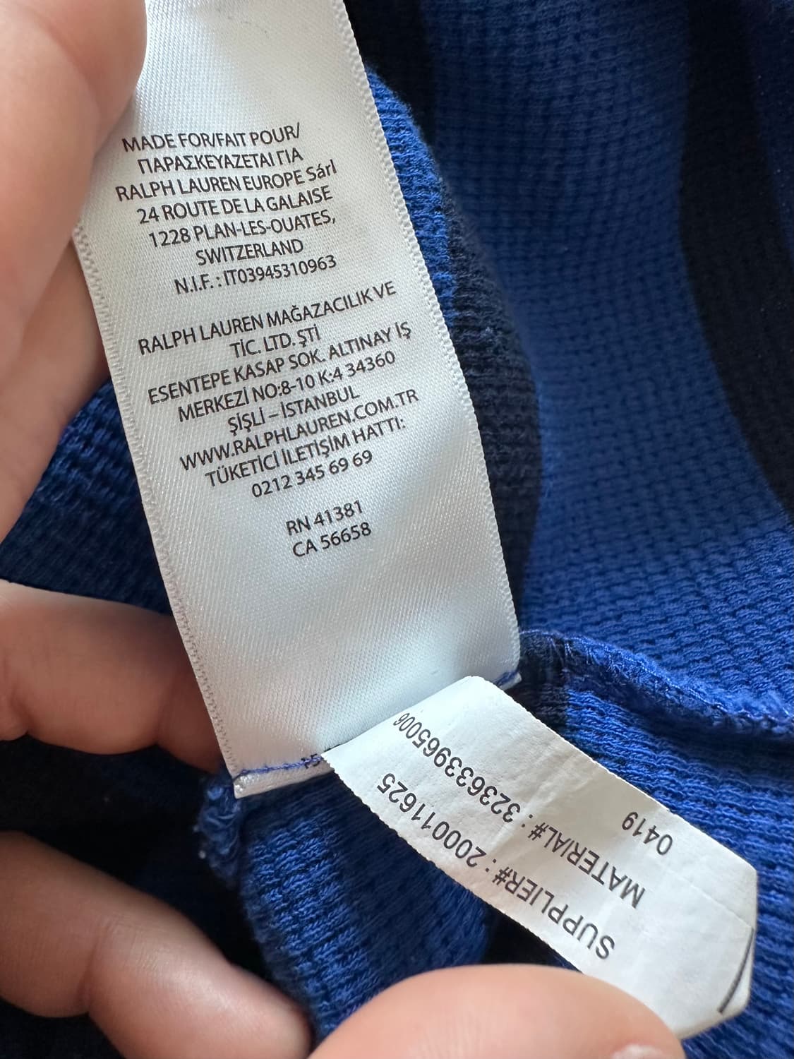 폴로 스트라이프 와플 롱 슬리브 상품이미지6