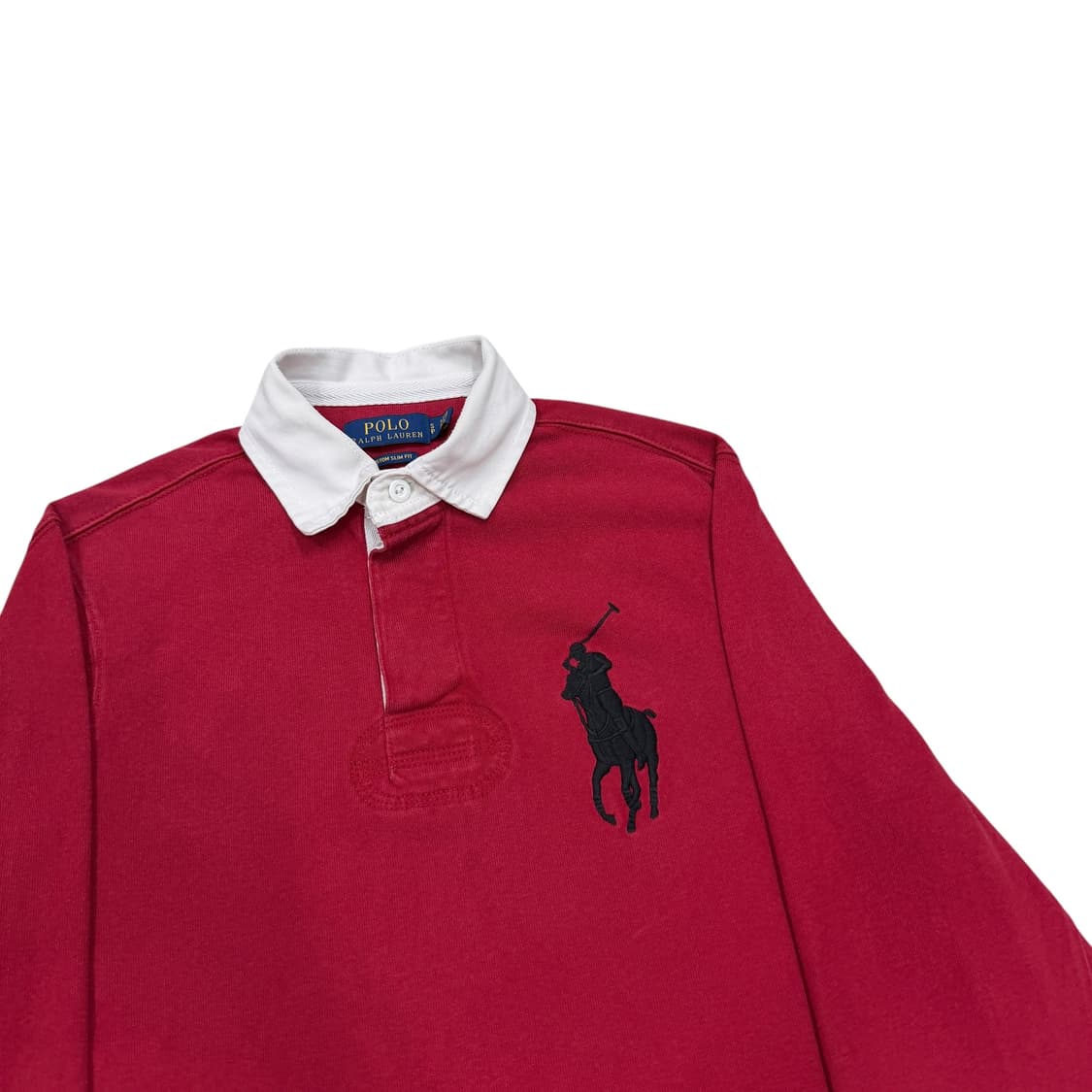 폴로 랄프로렌 빅포니 럭비 PK 긴팔 카라티 레드 S 상품이미지2