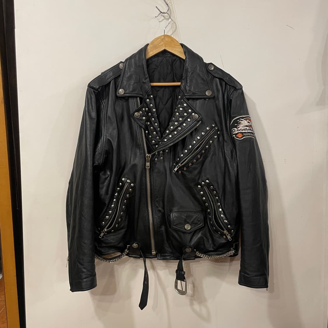 할리데이비슨 스터드 레더바이커 자켓 상품이미지1