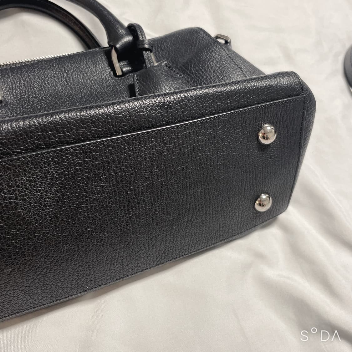 멀버리 블랙 레더 토트겸 크로스백 상품이미지4